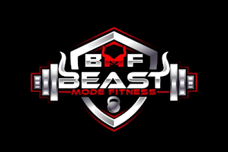 design modern gym fitness logo bodybuilding and sports branding