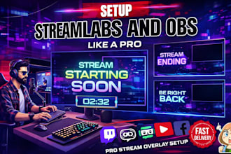 twitch setup stream setup live streaming streamlabs obs stream overlays panel