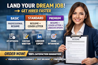 provide professional resume, CV writing services
