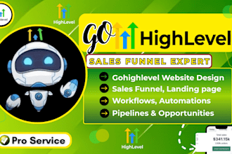 do gohighlevel website sales funnel, gohighlevel expert, ghl workflow automation