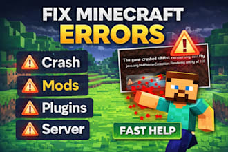 fix your minecraft server, mod, plugin, or crash issue