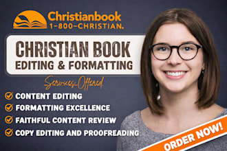 be your christian book editor, book editing, proofreading, format christian book