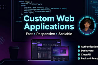 develop custom web applications and backend features