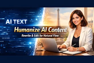 humanize ai content, rewrite and edit ai generated text professionally