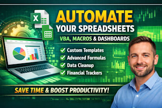 automated excel google sheet vba macros formulas dashboards spreadsheet template