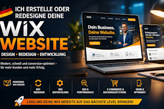 do german wix website redesign wix website development wix website design