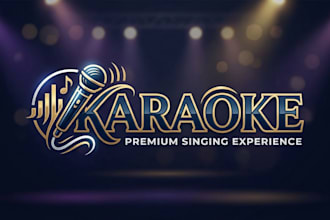 design a fun and vibrant karaoke logo