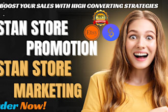 do stan store marketing, etsy stan store, sales funnel and stan store promotion