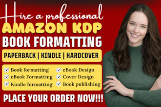 do manuscript formatting and editing KDP paperback formatting book layout design