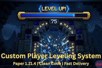 create a custom minecraft player leveling system