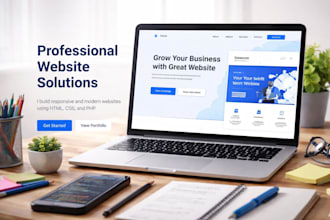 design a responsive and modern website