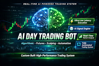 develop ai day trading bot, real time trading, algo trading, futures trading bot