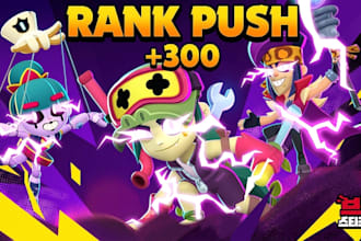 play brawl stars with you and push 300 trophie
