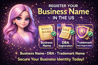 register your business name trademark name dba in the US