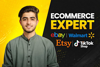 ecommerce management for ebay, walmart, etsy and tiktok shop