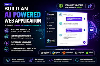 build an ai powered web application