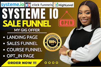 build systeme io sales funnel gohighlevel automation systeme io landing page