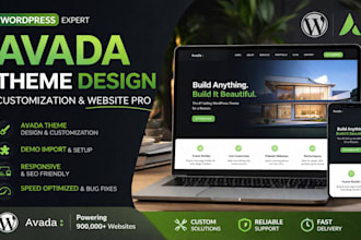 design wordpress avada theme avada customization avada website fix errors bugs