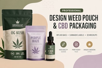 do standup pouch, weed pouch, cannabis packaging, mylar bag, cbd hemp, diecut