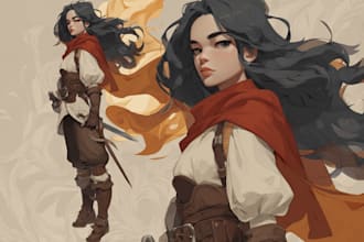 draw fantasy illustrations, concept art, and card game art