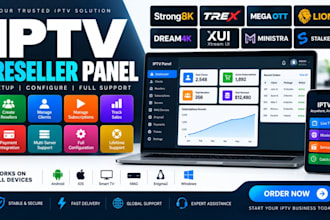 setup reseller panel strong8k, trex, b1g, mega ott, reseller panel, web, lionott