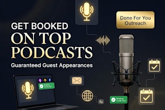 pitch you to top podcasts and secure guaranteed guest appearances