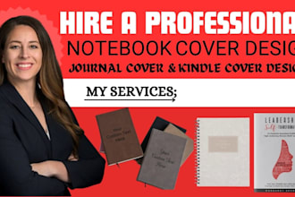 design notebook cover journal cover amazon kdp cover design book cover