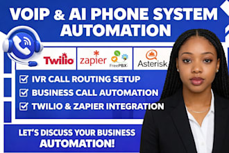 setup cloud voip phone system pbx IVR auto attendant call flow sip integration