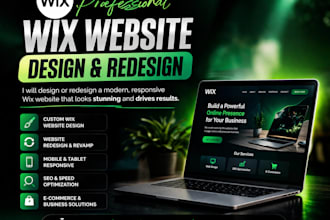 design and redesign wix sudio online store website