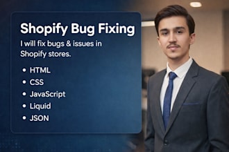 do shopify bug fixing and store customization