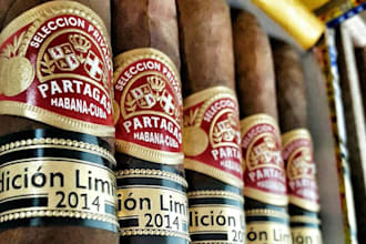 design luxury vintage cigar band, cigar label, and cigar box design