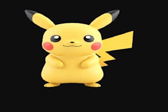 design a cute pikachu for t shirt