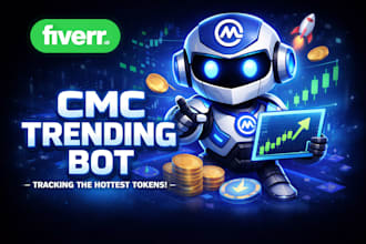 build crypto trending bot, arbitrage bot, cmc trending bot, dextools volume bot