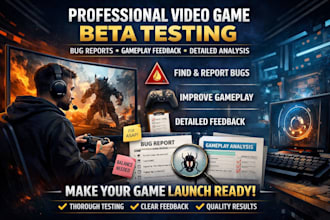 be your video game beta tester