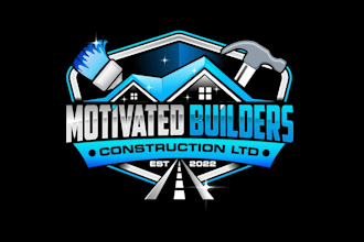 create awesome gorgeous renovation and painting logo design