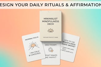 design affirmations motivational, greeting, thank you, gift and printable cards