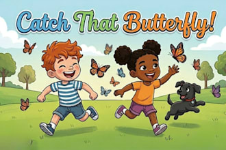 draw no ai children storybook illustration, kids book illustration