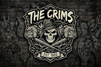 design a bold and stylish gangster logo for your brand