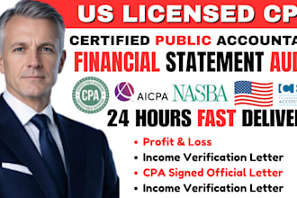 provide cpa letter income verification financial statement cpa comfort letter