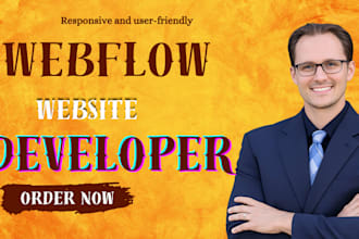 webflow developer, webflow website, landing page, figma to webflow xd to webflow