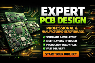 do custom pcb design, electronic circuit, pcb schematic, hardware development