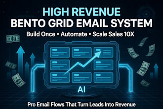 build high revenue bento grid email systems and flows
