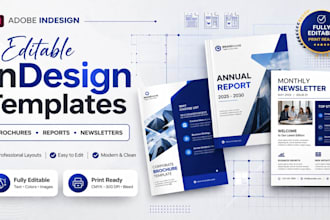create reusable adobe indesign templates for brochures, reports and newsletters