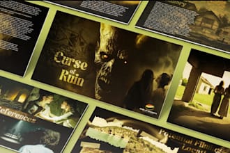 design attractive film pitch deck, TV series TV shows movie pitch deck slides