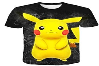 design a elegant pikachu logo design for shirt
