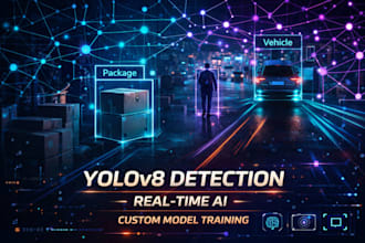 build yolov8 object detection, real time ai detection and custom model training