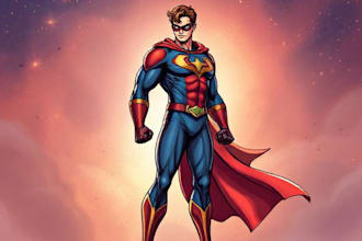 draw you like a custom superhero