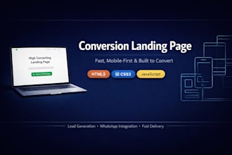 create a fast conversion landing page for your business