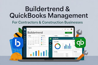 manage buildertrend and quickbooks for contractors