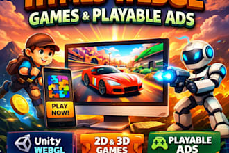 create HTML5 webgl browser games and playable ads using unity